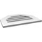 Ekena Millwork Octagonal Top Surface Mount PVC Gable Vent: Functional, w/ 3-1/2"W x 1"P Standard Frame, 24"W x 18"H GVPOT24X1801SF - alternate 3